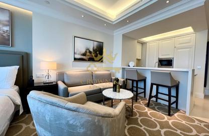 Apartment - Studio - 1 for rent in Kempinski Blvd (The address Blvd) - Downtown Dubai - Dubai