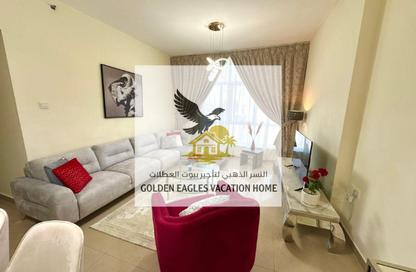 Apartment - 1 Bedroom - 2 Bathrooms for rent in Beach Tower 1 - Al Khan Lagoon - Al Khan - Sharjah Apartment - 1 Bedroom - 2 Bathrooms for rent in Beach Tower 1 - Al Khan Lagoon - Al Khan - Sharjah