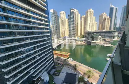 Apartment - Studio - 1 Bathroom for rent in Silverene Tower B - Silverene - Dubai Marina - Dubai