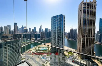 Apartment - 1 Bathroom for rent in Peninsula Two - Peninsula - Business Bay - Dubai