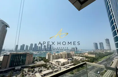 شقة - 3 غرف نوم - 4 حمامات للايجار في أوشن هايتس - دبي مارينا - دبي