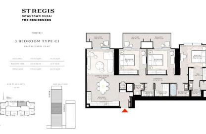Apartment - 3 Bedrooms - 3 Bathrooms for sale in The St. Regis Residences - Tower 1 - St Regis The Residences - Burj Khalifa Area - Downtown Dubai - Dubai