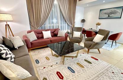 Apartment - 1 Bedroom - 2 Bathrooms for rent in Beach Tower 1 - Al Khan Lagoon - Al Khan - Sharjah
