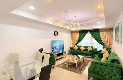 Apartment - 3 Bedrooms - 3 Bathrooms for rent in Beach Tower 1 - Al Khan Lagoon - Al Khan - Sharjah