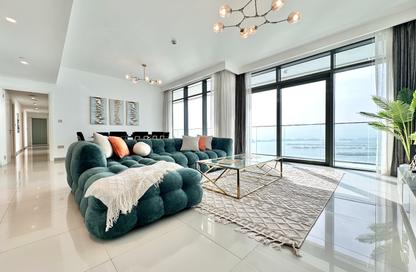 Apartment - 4 Bedrooms - 4 Bathrooms for rent in Beach Vista Tower 1 - Beach Vista - Emaar Beachfront - Dubai Harbour - Dubai