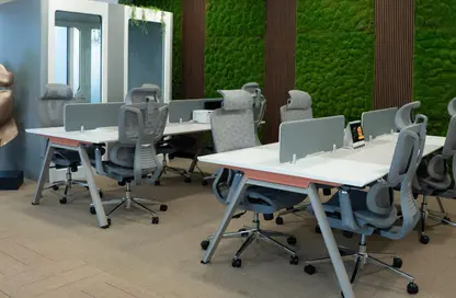 مكتب عمل جماعي - استوديو - 2 حمامات للايجار في برج الشيخ راشد - المركز المالي العالمي - دبي