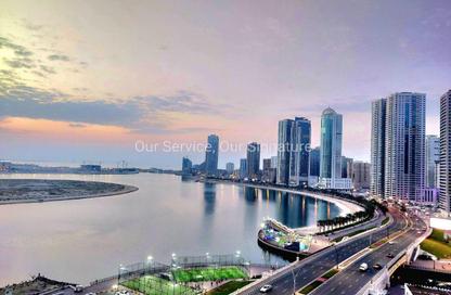 Apartment - 3 Bedrooms - 5 Bathrooms for rent in Al Waleed Tower - Al Qasba - Sharjah