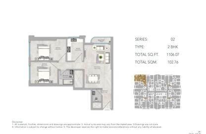 Apartment - 2 Bedrooms - 2 Bathrooms for sale in Azha Views - Al Amerah - Ajman