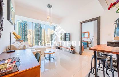 Apartment - 1 Bedroom - 2 Bathrooms for rent in Silverene Tower B - Silverene - Dubai Marina - Dubai