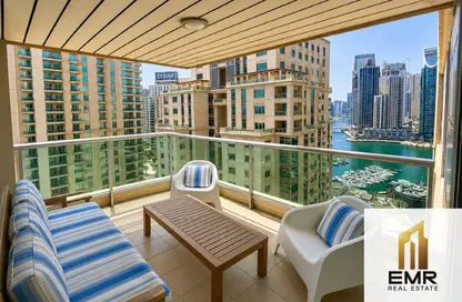 Apartment - 2 Bedrooms - 3 Bathrooms for rent in Al Mass Tower - Dubai Marina Towers - Dubai Marina - Dubai