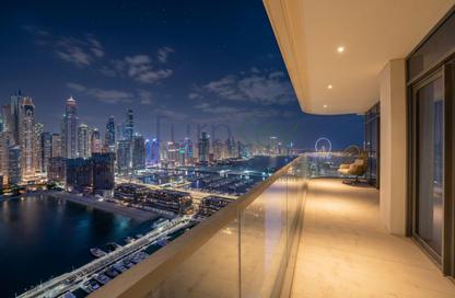 Apartment - 3 - 3 for rent in Marina Vista Tower 2 - Marina Vista - Emaar Beachfront - Dubai Harbour - Dubai