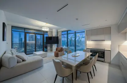 Apartment - 3 Bedrooms - 3 Bathrooms for rent in Marina Vista Tower 2 - Marina Vista - Emaar Beachfront - Dubai Harbour - Dubai