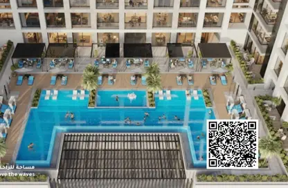 شقة - 2 غرف نوم - 3 حمامات للبيع في برج موجان - طريق كورنيش عجمان - عجمان