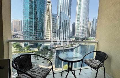 Apartment - Studio - 1 Bathroom for rent in Lake View Tower - JLT Cluster B - Jumeirah Lake Towers - Dubai