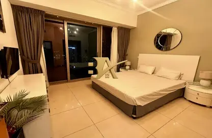 شقة - غرفة نوم - 2 حمامات للايجار في أوشن هايتس - دبي مارينا - دبي