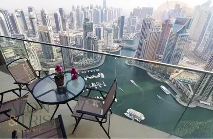 شقة - غرفة نوم - 2 حمامات للايجار في بوابة المارينا 1 - مارينا جيت - دبي مارينا - دبي