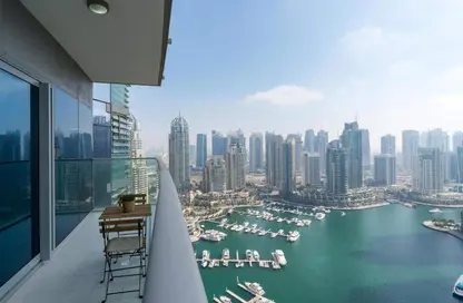 Apartment - 2 Bedrooms - 3 Bathrooms for rent in Damac Heights - Dubai Marina - Dubai