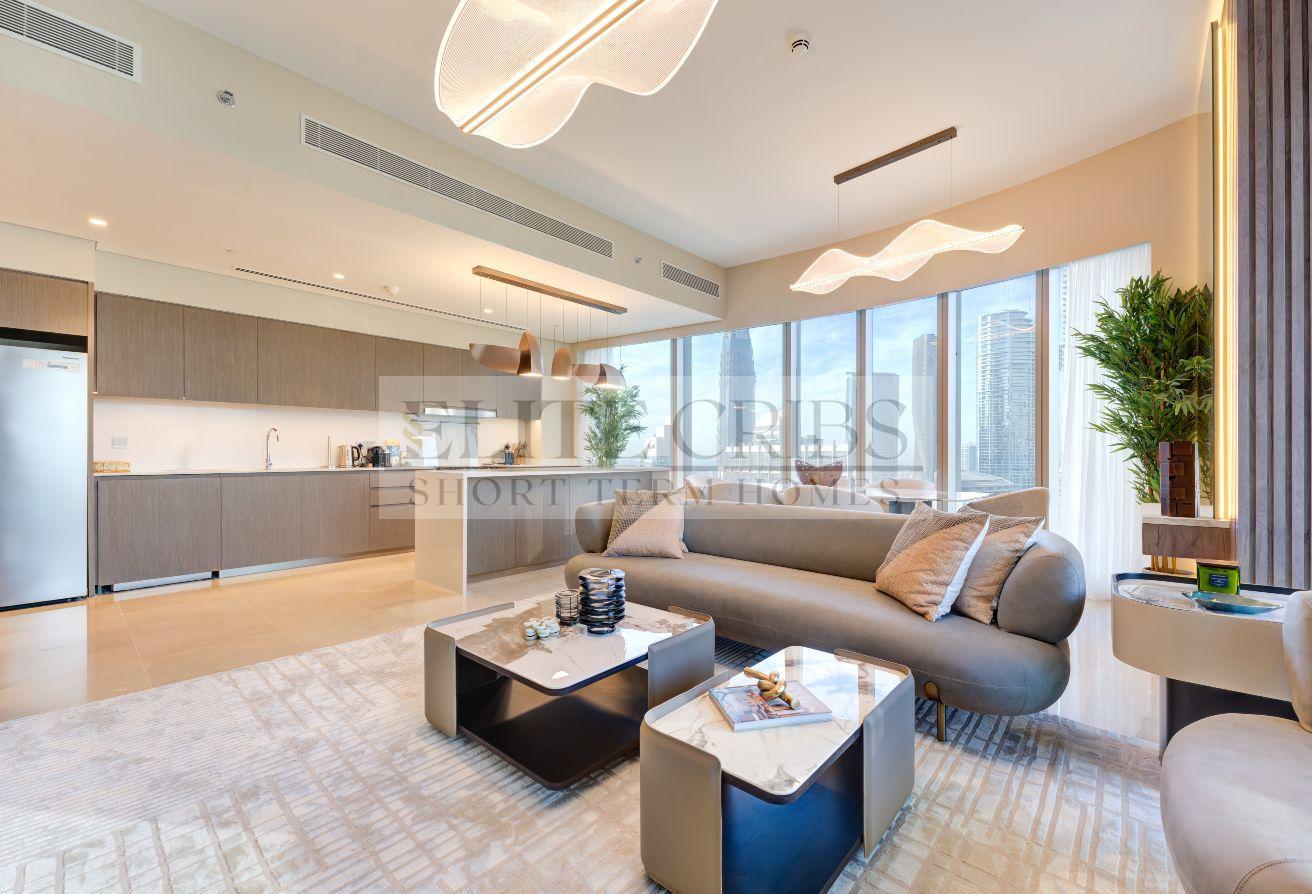 Ultra-Luxury 3BR + Maid | Grande Full Burj Views photo 6