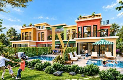 Townhouse - 4 - 3 for sale in Portofino - Damac Lagoons - Dubai