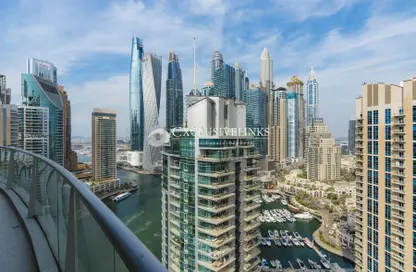 Apartment - 3 Bedrooms - 3 Bathrooms for rent in Marinascape Oceanic - Trident Marinascape - Dubai Marina - Dubai