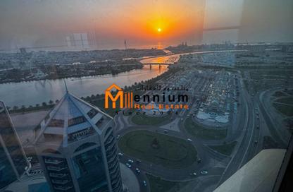 Office Space - Studio - 1 Bathroom for rent in Al Ferasa Tower - Al Majaz 1 - Al Majaz - Sharjah