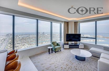 Apartment - 1 Bedroom - 2 Bathrooms for rent in The Palm Tower - Palm Jumeirah - Dubai