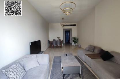 Apartment - 1 Bedroom - 2 Bathrooms for rent in Orient Tower 1 - Orient Towers - Al Bustan - Ajman