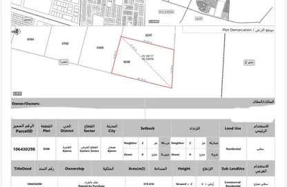 Land - Studio for sale in Al Aamra Tower - Al Amerah - Ajman