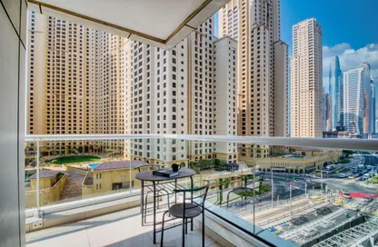 شقة - غرفة نوم - 2 حمامات للايجار في برج كنتننتال - دبي مارينا - دبي