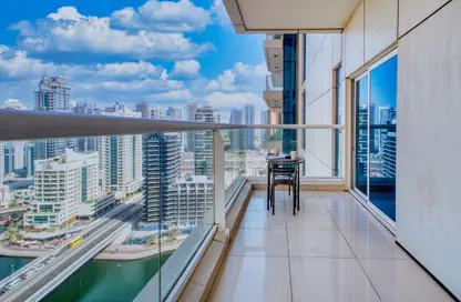 شقة - غرفة نوم - 2 حمامات للايجار في برج كنتننتال - دبي مارينا - دبي