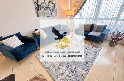 Apartment - 1 Bedroom - 2 Bathrooms for rent in Beach Tower 1 - Al Khan Lagoon - Al Khan - Sharjah Apartment - 1 Bedroom - 2 Bathrooms for rent in Beach Tower 1 - Al Khan Lagoon - Al Khan - Sharjah