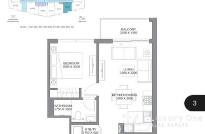 Apartment - 1 Bedroom - 2 Bathrooms for sale in 360 Riverside Crescent - Sobha Hartland II - Bukadra - Dubai