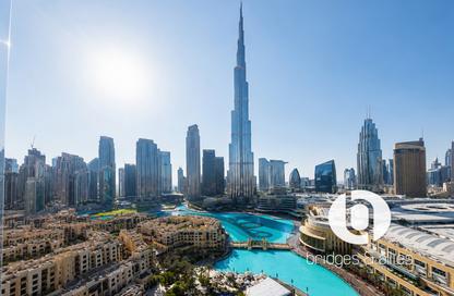 شقة - غرفة نوم - 2 حمامات للايجار في فندق برج ليك - العنوان داون تاون - وسط مدينة دبي - دبي