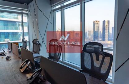 Office Space - Studio - 1 Bathroom for rent in Grosvenor Office Tower - Business Bay - Dubai