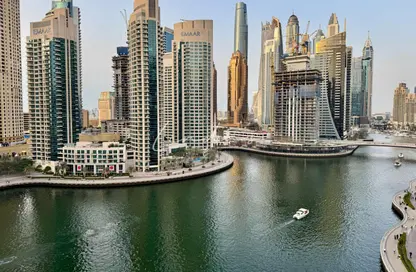 شقة - 2 غرف نوم - 2 حمامات للايجار في برج B  - مارينا فيو - مارينا فيو - دبي مارينا - دبي