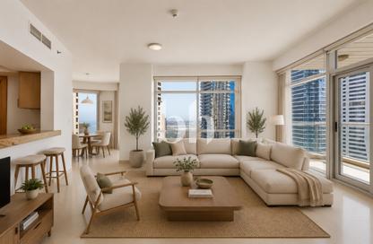 Apartment - 1 Bedroom - 2 Bathrooms for rent in Sanibel Tower - Park Island - Dubai Marina - Dubai