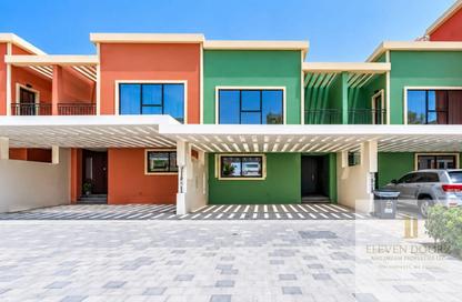 Townhouse - 4 - 3 for rent in Portofino - Damac Lagoons - Dubai