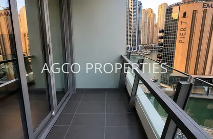 شقة - غرفة نوم - 2 حمامات للايجار في B برج سيلفرين - سيلفيرين - دبي مارينا - دبي