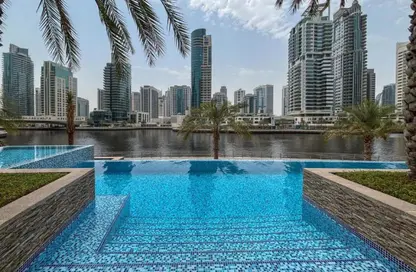 Apartment - 1 Bedroom - 2 Bathrooms for rent in Blakely Tower - Park Island - Dubai Marina - Dubai