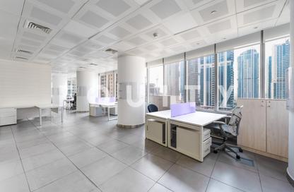 Office Space - Studio - 1 Bathroom for rent in Almas Tower - Jumeirah Lake Towers - Dubai
