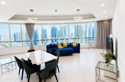 Apartment - 4 Bedrooms - 4 Bathrooms for rent in Horizon Tower - Dubai Marina - Dubai