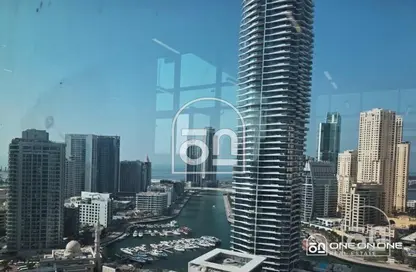 شقة - غرفة نوم - 2 حمامات للايجار في مارينا ليفنج - دبي مارينا - دبي