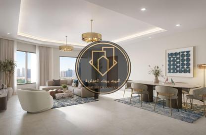 Apartment - 1 Bedroom - 2 Bathrooms for sale in Tower C1 - Ajman Pearl Towers - Ajman Downtown - Ajman