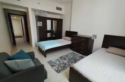 Apartment - 2 Bedrooms - 1 Bathroom for rent in Orient Tower 1 - Orient Towers - Al Bustan - Ajman