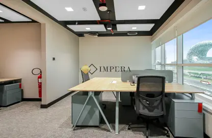 Office Space - Studio - 2 Bathrooms for rent in Millennium Executive Tower - Sheikh Zayed Road - Dubai