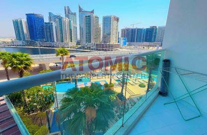 Apartment - Studio - 1 Bathroom for rent in Damac Maison Prive B - Damac Maison Prive - Business Bay - Dubai