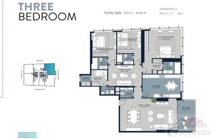 Apartment - 3 - 5 for sale in La Plage Tower 2 - Al Mamzar - Sharjah - Sharjah