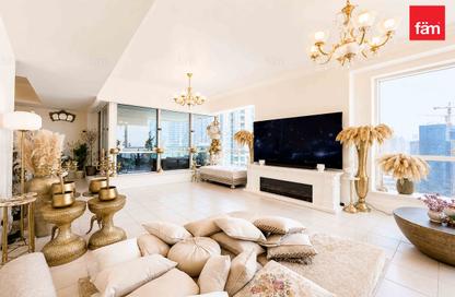 Apartment - 3 Bedrooms - 4 Bathrooms for rent in Al Mesk Tower - Dubai Marina Towers - Dubai Marina - Dubai
