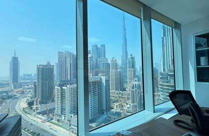 Business Centre - Studio - 2 Bathrooms for rent in The Prime Tower - Business Bay - Dubai