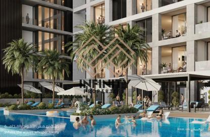Apartment - Studio - 1 Bathroom for sale in Mawjan Tower - Ajman Corniche Road - Ajman